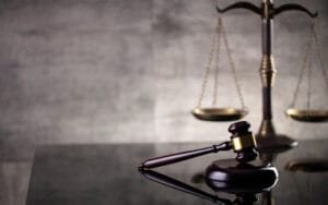 Private investigator in Las Vegas conducting a witness interview for a criminal defense case